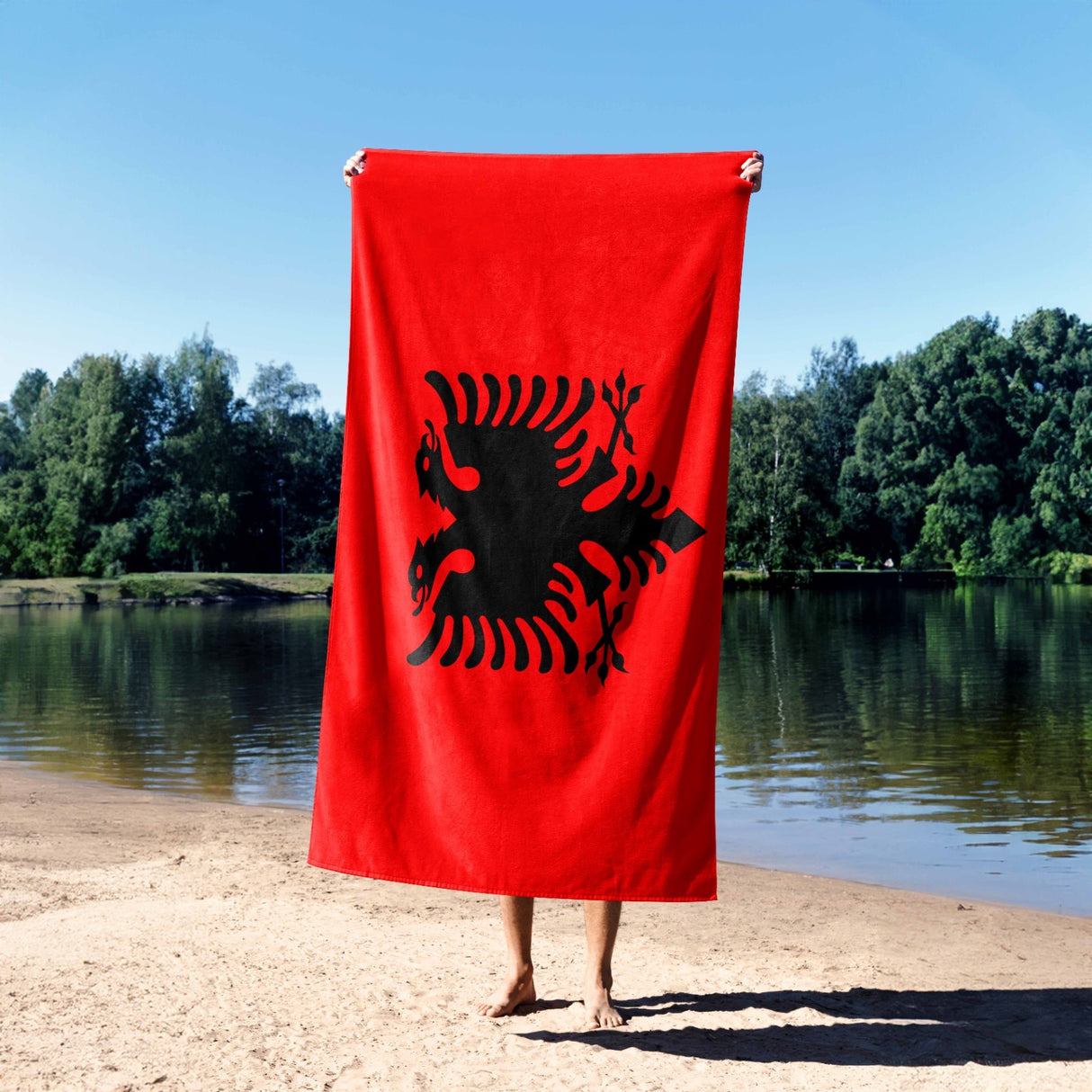 Zimbabwe Flag Patriotic Towel Highly Absorbent Beach Bath Sheet Soft Custom Gift