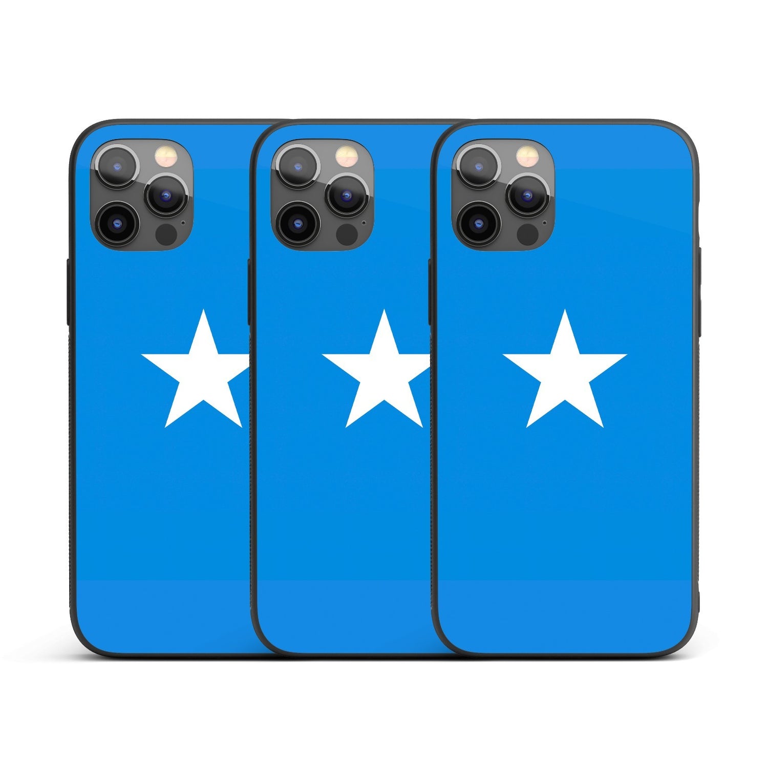 Somalia Flag Design Gift Protector Custom Printed iPhone Case - Black TPU Cover