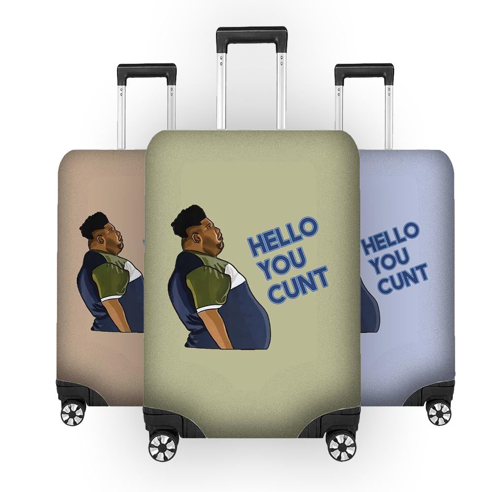 Harvey Hello You C*nt Luggage Cover Funny Travel Suitcase Protector Custom Gift