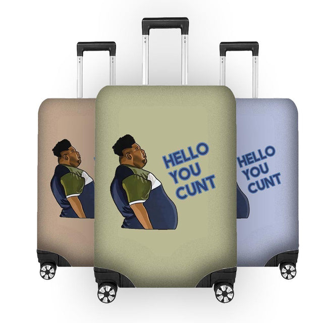 Harvey Hello You C*nt Luggage Cover Funny Travel Suitcase Protector Custom Gift