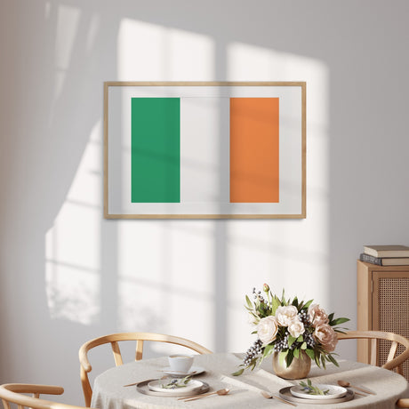 Irish Flag Ireland Design Custom Wall Art Poster - Picture Print & Gift Decor