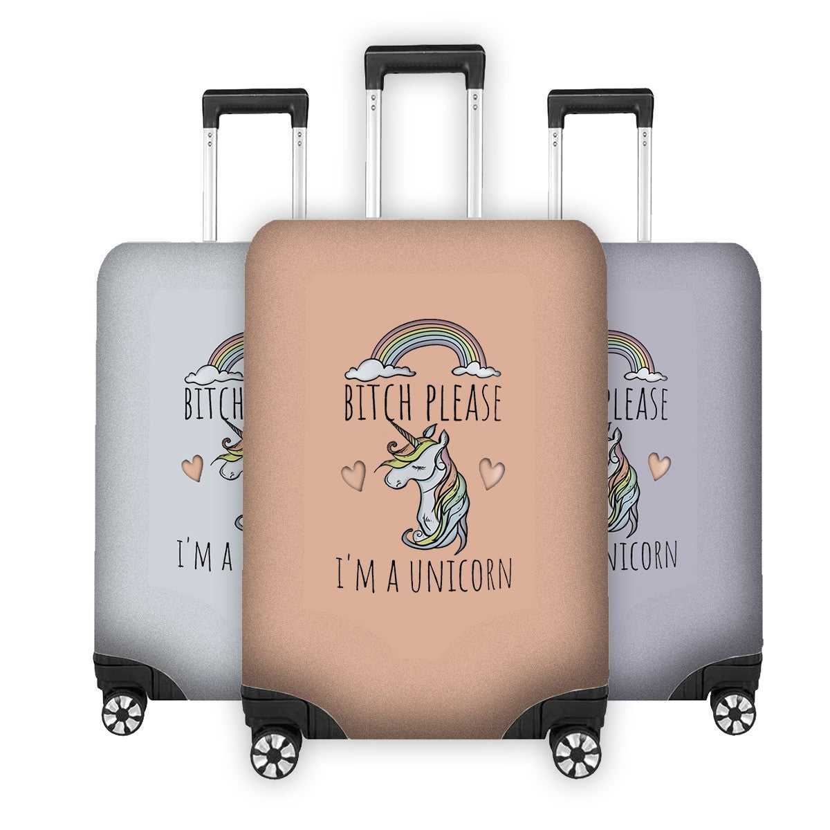 B*itch Please I'm a Unicorn Luggage Cover – Gift Personalised Suitcase Protector