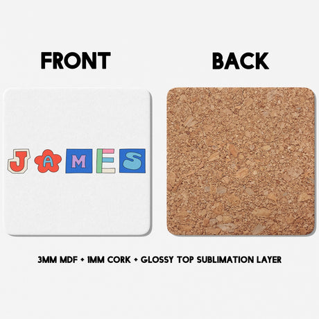 Personalised Ransom Note Joke Novelty Print Coffee Tea Mug Coaster Gift Him Her