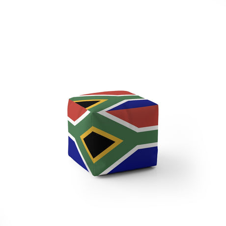 South Africa Flag SA Ottoman Filled Pouffe Footrest Washable Cover Custom Gift
