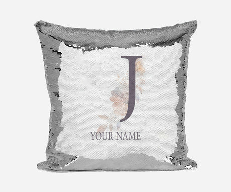 Personalised Misty Dusty Pastel Alphabet Sequin Magic Cushion Cover+Pillow Kids