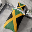 Jamaican Flag Jamaica Design Single Size Bed Duvet Cover Quilt + Pillowcase Set