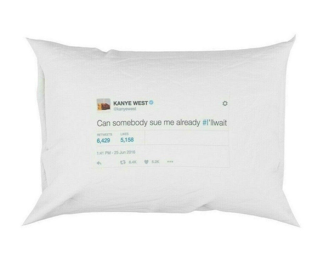 Celebrity Tweets Saying Novelty Funny Soft Pillowcase Pillow Case Cover Gift