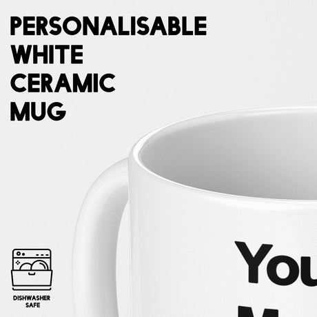 My Favourite Things Text Novelty Print Love Coffee Tea Mug Coaster Gift Him Her