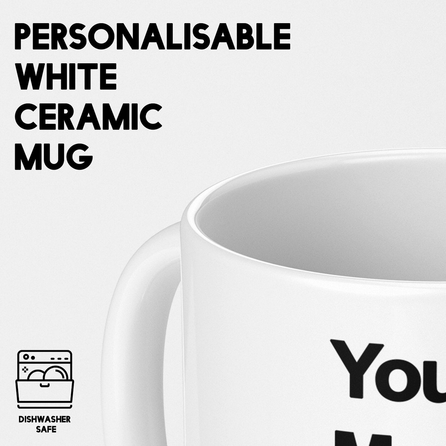 My Favourite Things Text Novelty Print Love Coffee Tea Mug Coaster Gift Him Her