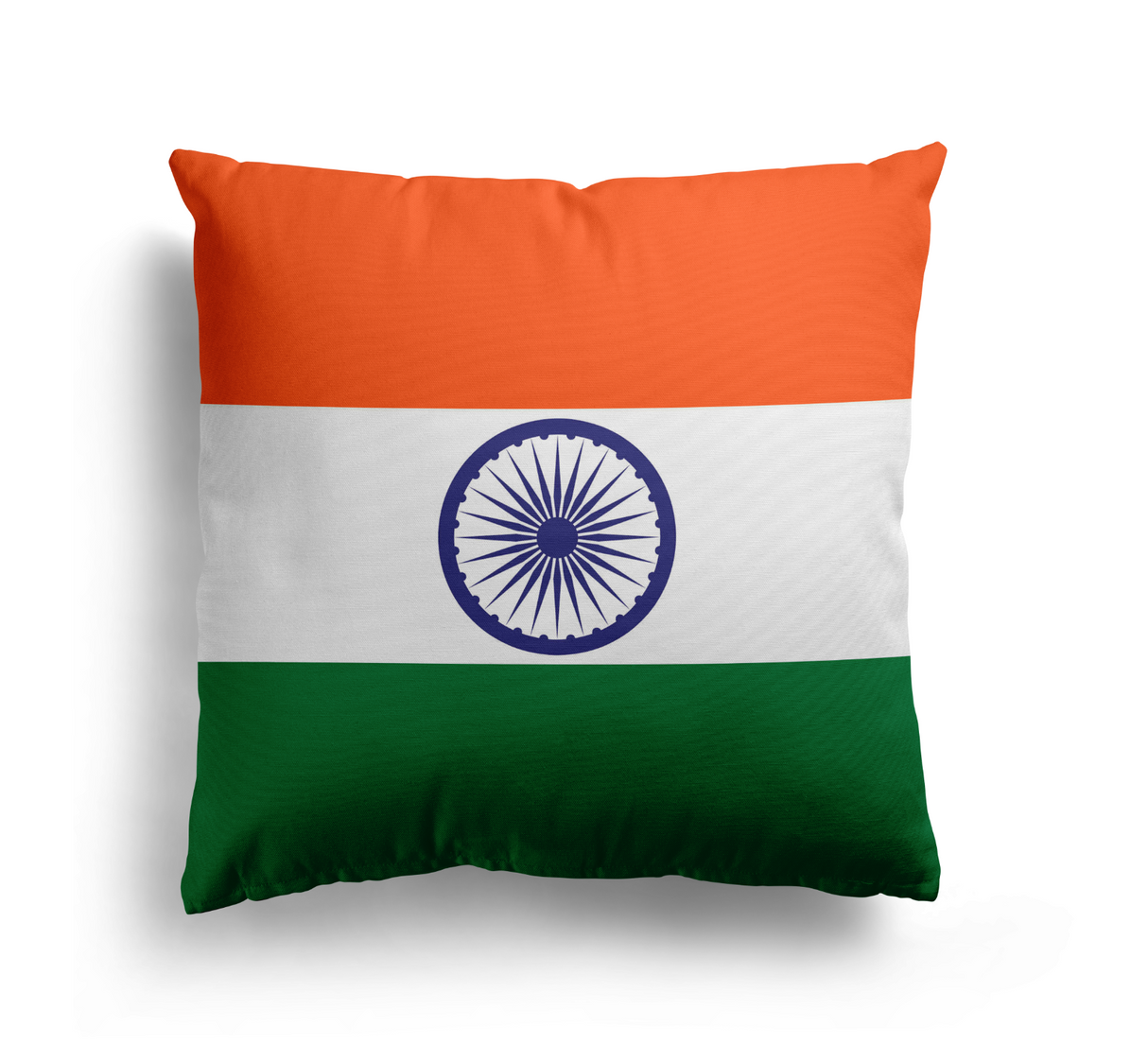 Indian Flag - Design Size Cozy Soft Square Filled Cushion Decorative Throw Gift