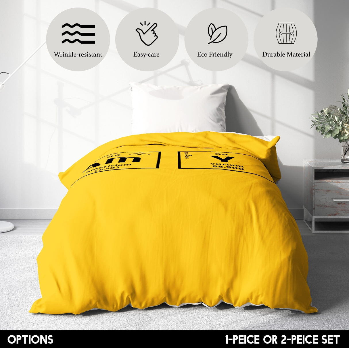 Personalised Science Chemical Periodic Soft Single Size Novelty Bed Duvet Cover