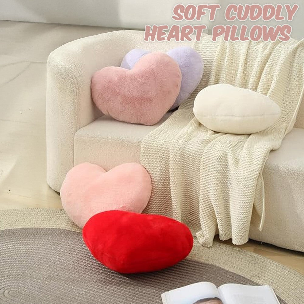 Soft Cuddly Heart Love Shaped Cushion Plush Pillow Custom Sizes & Colour Options
