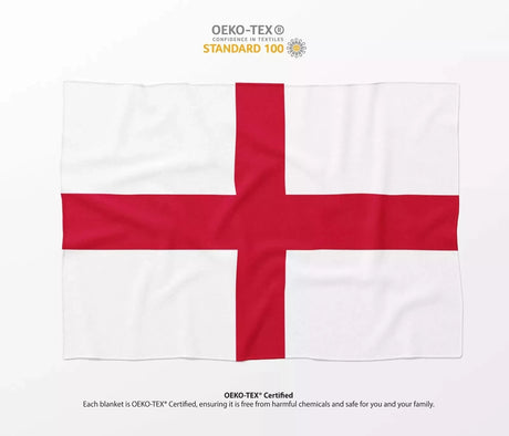 England Flag St George's Cross Custom Soft Warm Fleece Throw Blanket Decoration