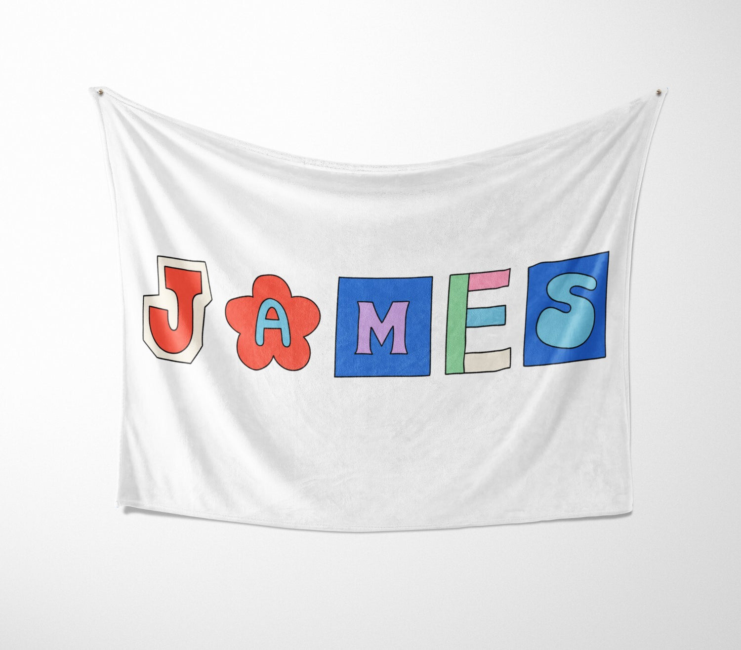 Personalised Ransom Note Cut Out Text Novelty Soft Fleece Mink Blanket Gift De