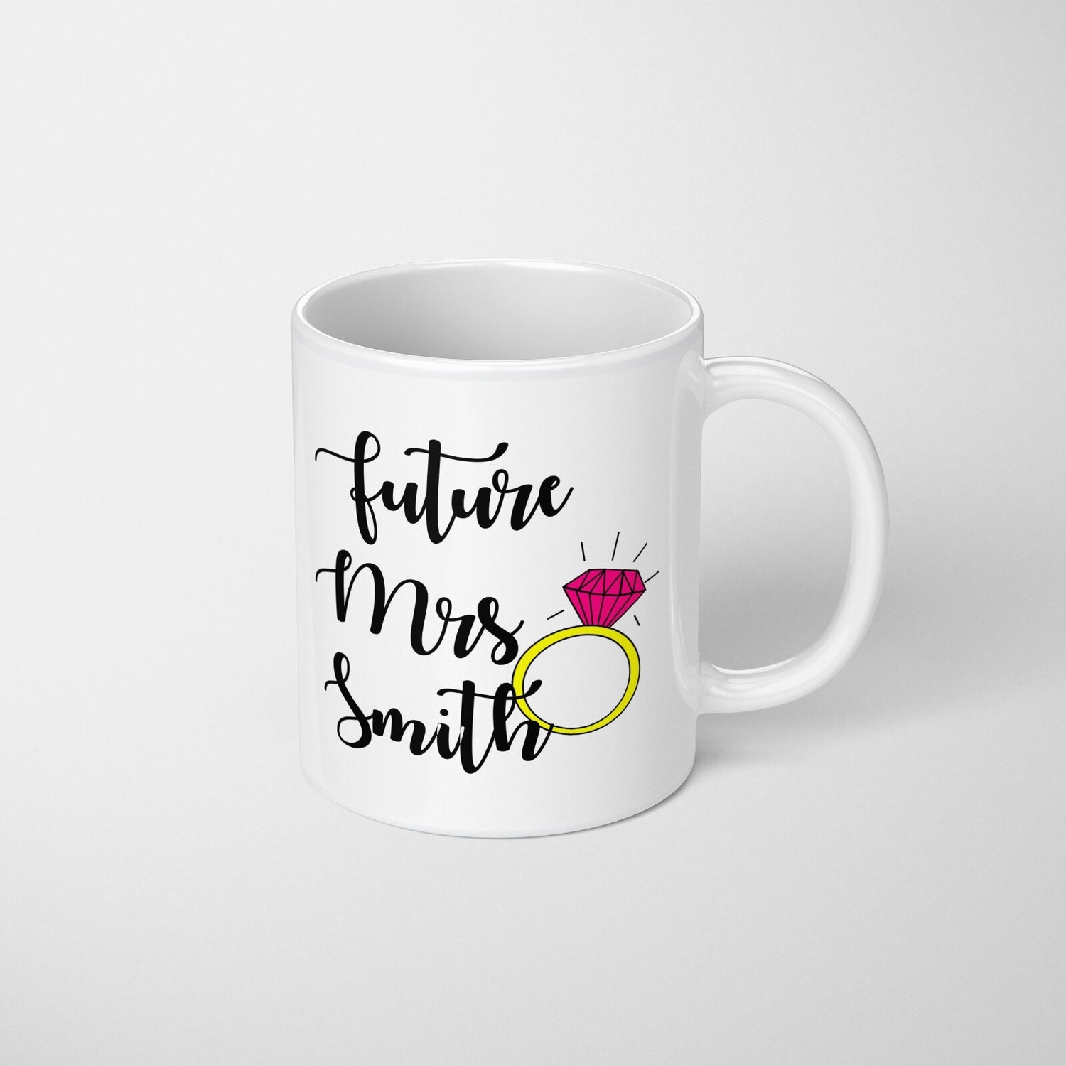 Future Mrs Fiancé Wife To Be Romantic Tea Coffee Mug Set Wedding Gift For Her