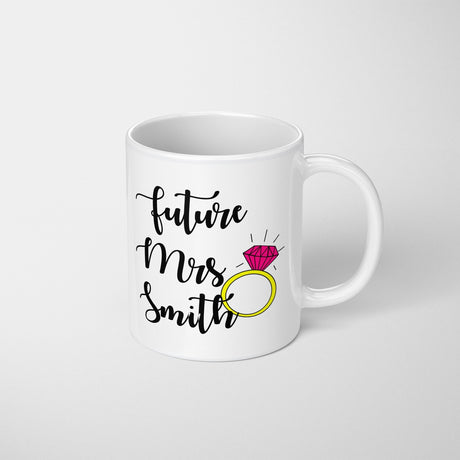 Future Mrs Fiancé Wife To Be Romantic Tea Coffee Mug Set Wedding Gift For Her