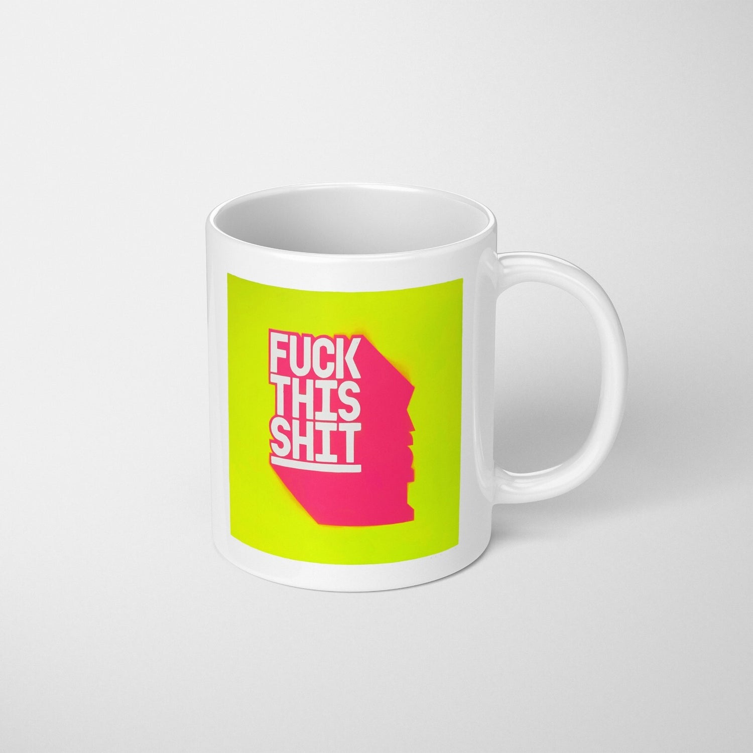 F*ck This Sh*t Rude Cheeky Funny Gift Coffee Tea Mug + Coaster Option Him Her