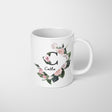 Personalised Name Botanical Floral Initial Letters Tea Coffee Mug Gift Him Her