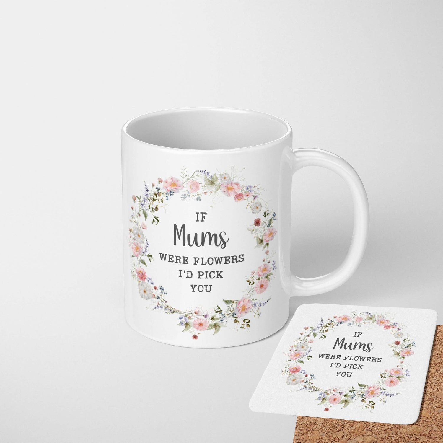 Personalised Name Valentines Love Gift Coffee Tea Mug + Coaster Option Him Her