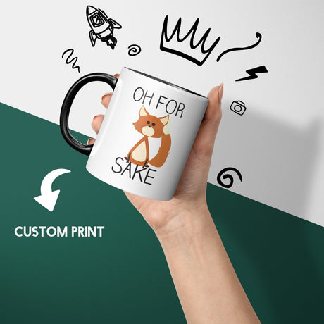 Oh For Fox Sake Heat Sensitive Magic Colour Changing Mug Novelty Drink Cup