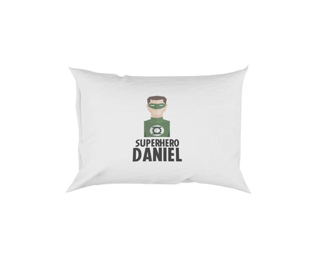 Superhero Personalised Name Kids Boys Soft Pillowcase Pillow Cover Gift Bedroom