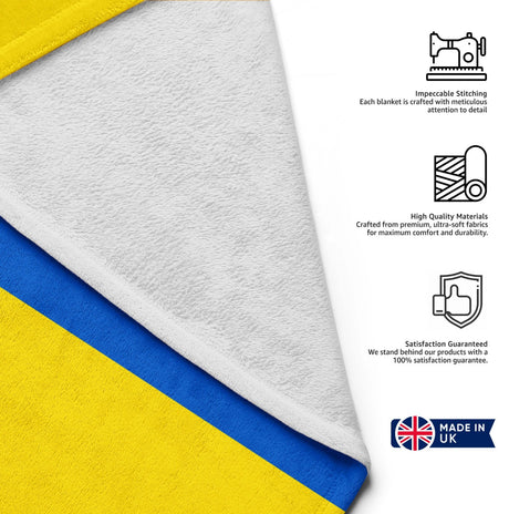 Ukraine Flag Patriotic Towel Highly Absorbent Beach Bath Sheet Soft Custom Gift