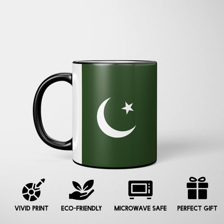 Pakistan Flag Design - Gift Heat Sensitive Magic Colour Changing Mug Novelty Cup