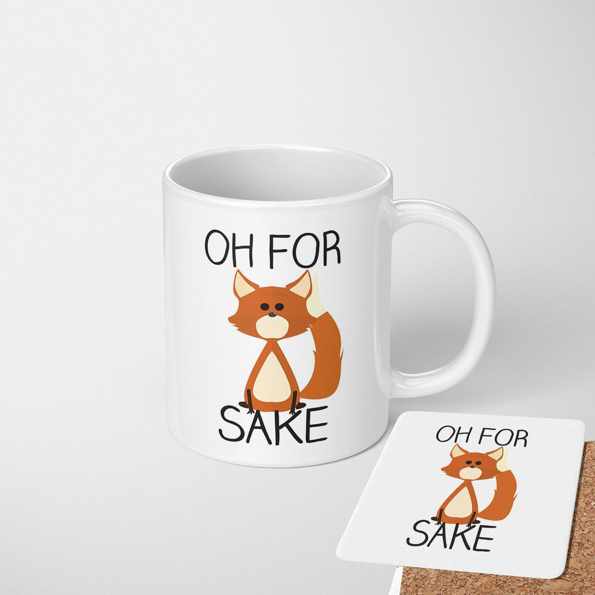 Oh For Fox Sake Saying Phrase Novelty Funny Humour Coffee Tea Mug Gift 11oz
