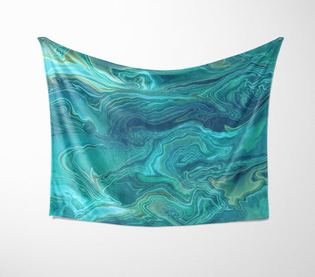 Liquid Marble Abstract  Custom Design Novelty Fleece Mink Blanket Throw Gift