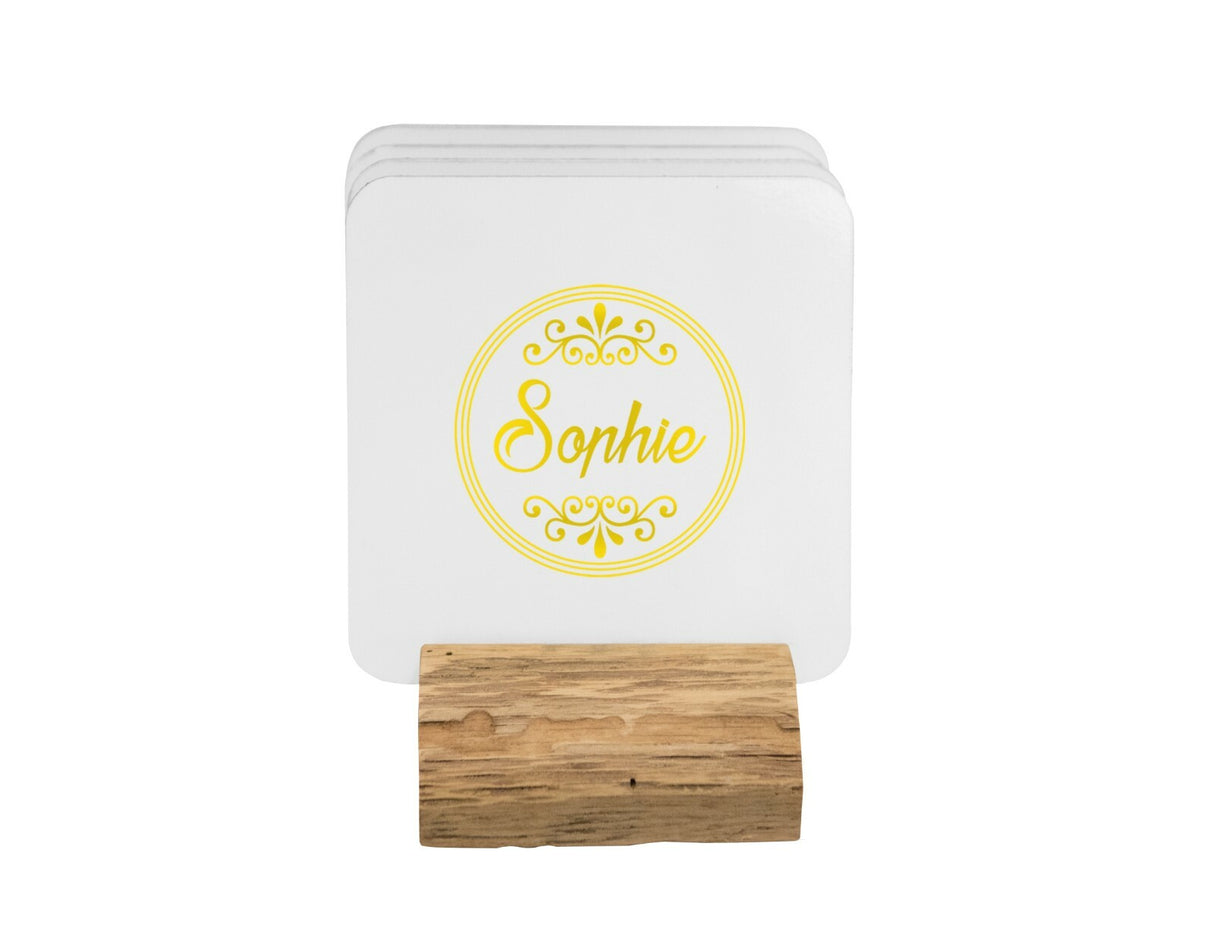 Circle Border With Scroll Coffee Tea Mug 11oz Mug And Coaster Set Option