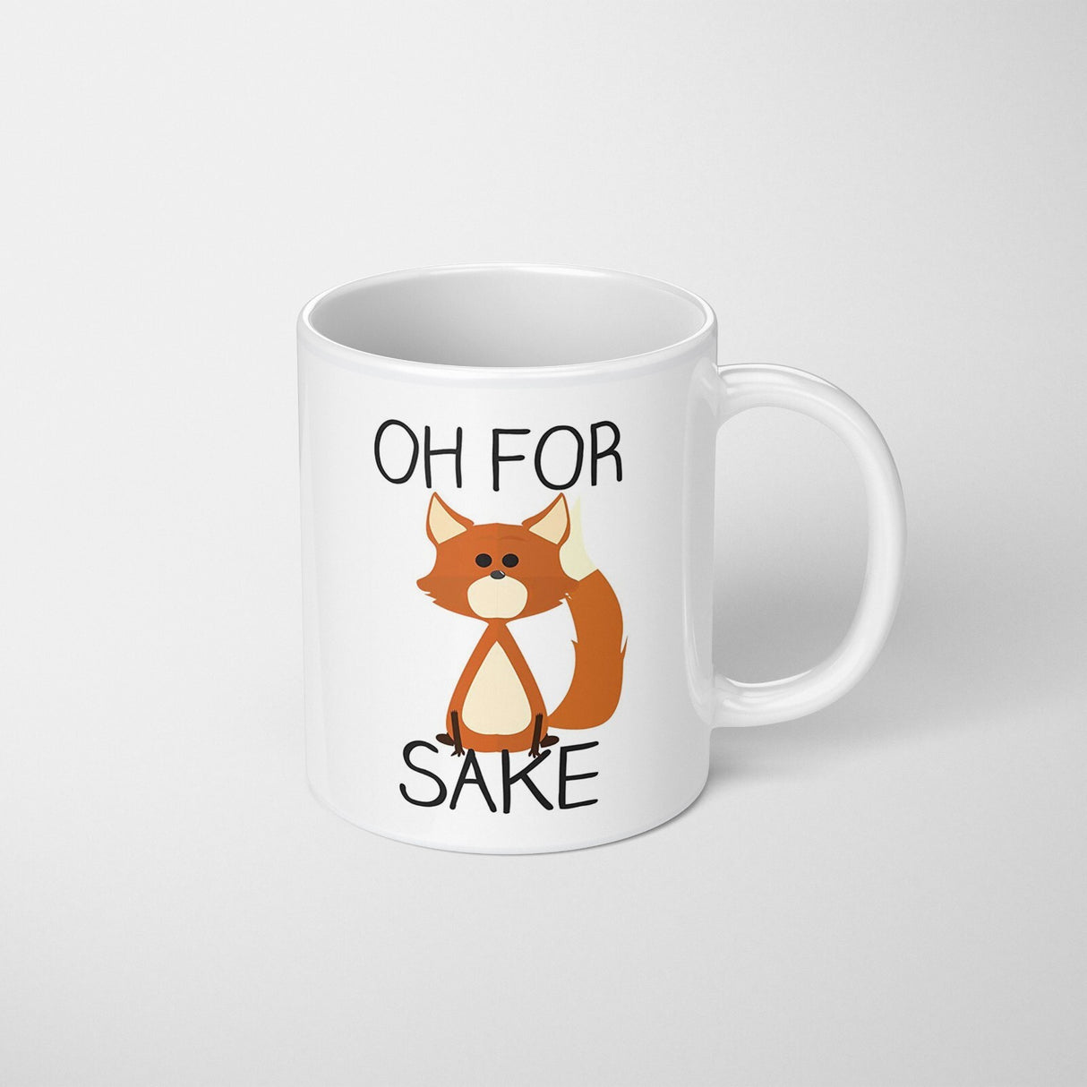 Oh For Fox Sake Saying Phrase Novelty Funny Humour Coffee Tea Mug Gift 11oz