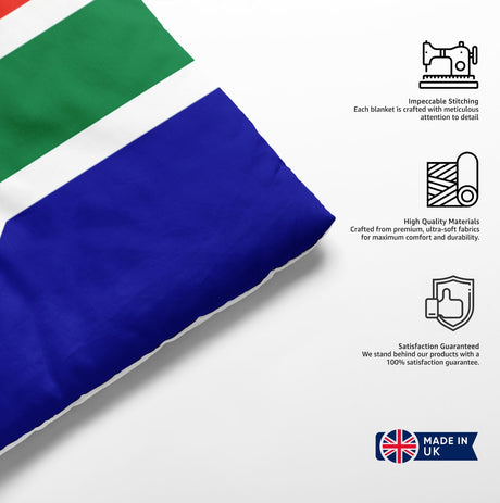 South Africa Flag Cot Bed Duvet Cover Toddler Pillowcase Design Gift Custom Cosy