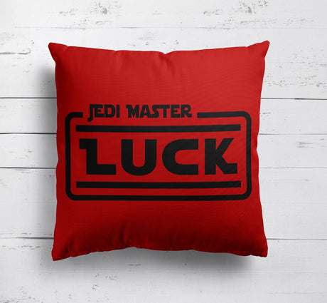 Jedi Star Wars Theme Inspired Personalised Name Square Fill Zip Cushion Throw