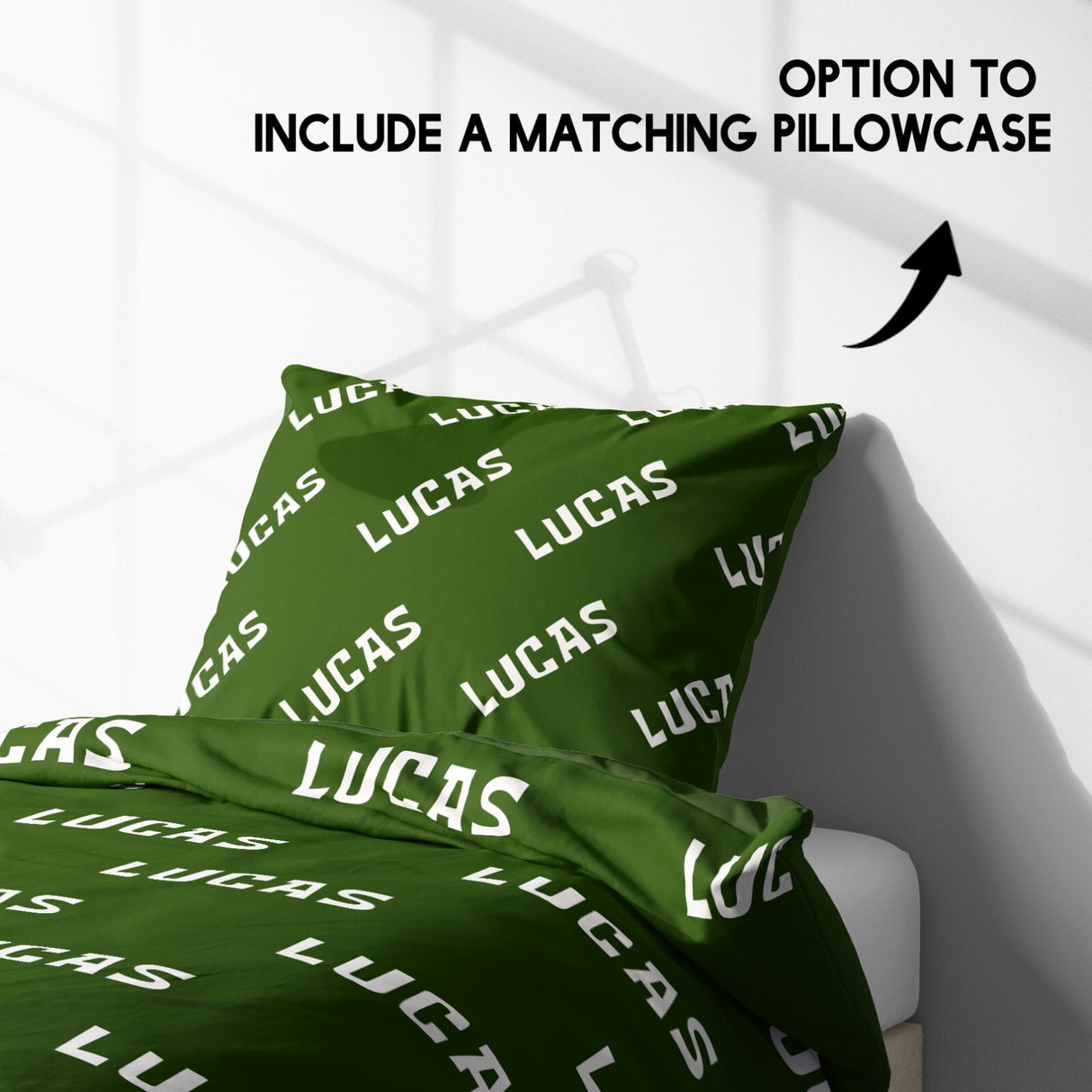 Personalised Any Name Customised Colour Soft Single Size Novelty Bed Duvet Cover