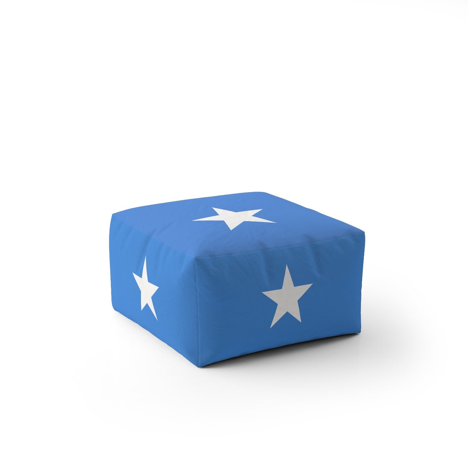 Somalia Flag Ottoman Filled Pouffe Footrest Washable Cover Custom Made Soft Gift