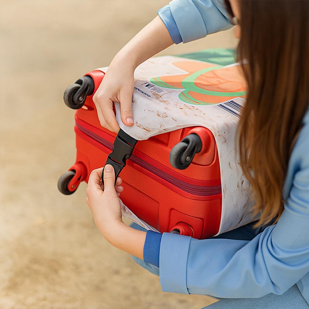 Science Chemical Alphabet Custom Name Luggage Cover Personalise Suitcase Protect