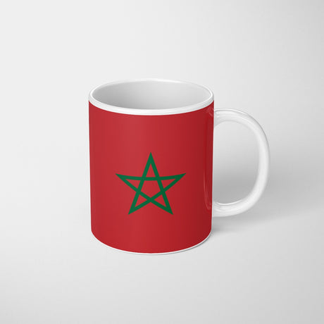 Morocco Flag Moroccan Design Coffee Tea Mug Cup Set Coaster Gift Him Her Custom