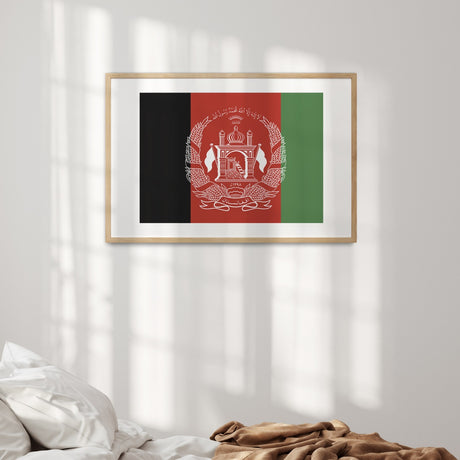 Afghanistan Flag Custom Wall Art Poster Picture Print Decor Patriotic Gift Home