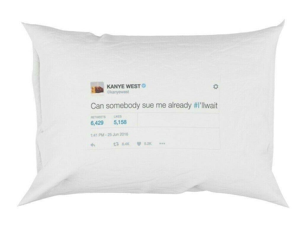 Celebrity Tweets Saying Novelty Funny Soft Pillowcase Pillow Case Cover Gift