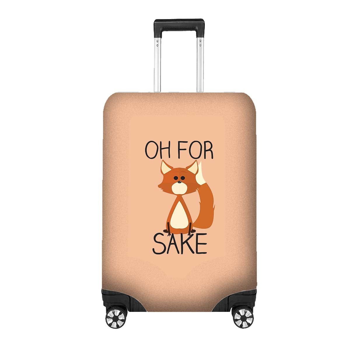 Oh For Fox Sake Funny Novelty Luggage Cover Gift Personalised Suitcase Protector