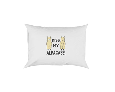 Kiss My Alpacass Alpaca Funny Novelty Rude Soft Pillowcase Pillow Case Cover