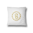 Gold Ring Ribbon Border Filled Cushion Bedroom Decoration