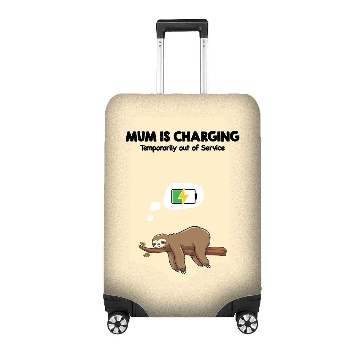 Mum is Charging Funny Animal Novelty Custom Luggage Cover Personalise Suitcase