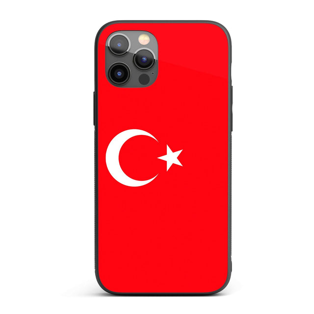 Turkey Flag Turkish Printed iPhone Case - Black TPU Cover Protector Custom Gift