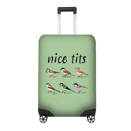 Nice T*ts Rude Funny Custom Luggage Cover Gift Personalised Suitcase Protector