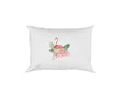 Personalised Name Flamingo Floral Soft Pillowcase Pillow Case Cover