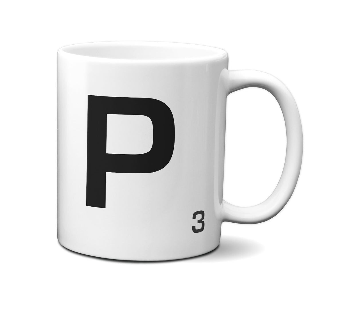 Scrabble Inspired Letter Mug Personalised Gift AZ Letters Gift 11oz Ceramic