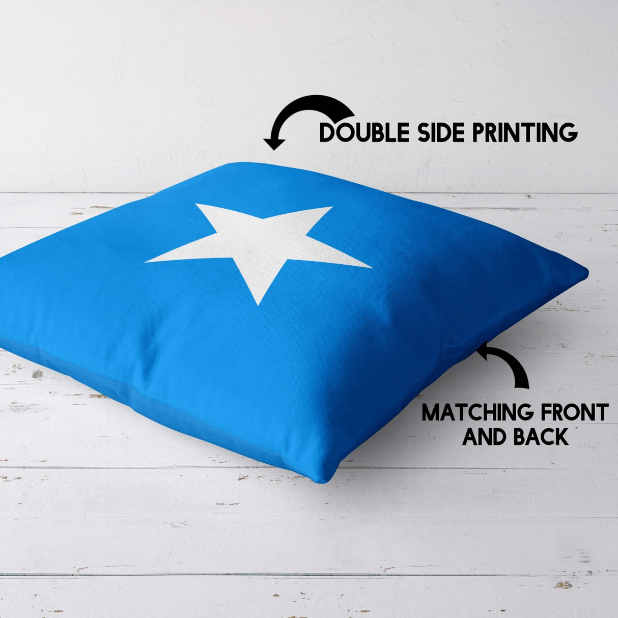Somalia Flag Design Filled Square Cushion Decorative Throw Gift Any Size Patriot