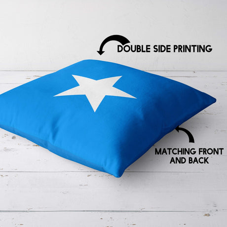 Somalia Flag Design Filled Square Cushion Decorative Throw Gift Any Size Patriot
