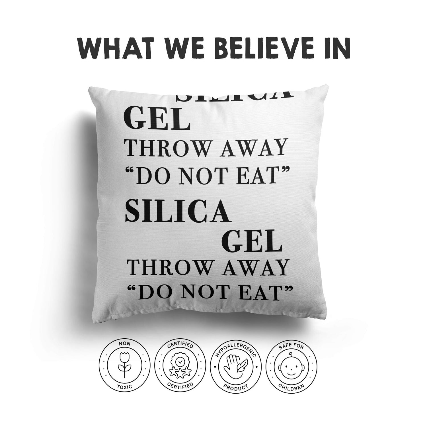 Silica Gel Funny Prank Cheeky Novelty Joke Square Fill Zip Close Cushion Throw